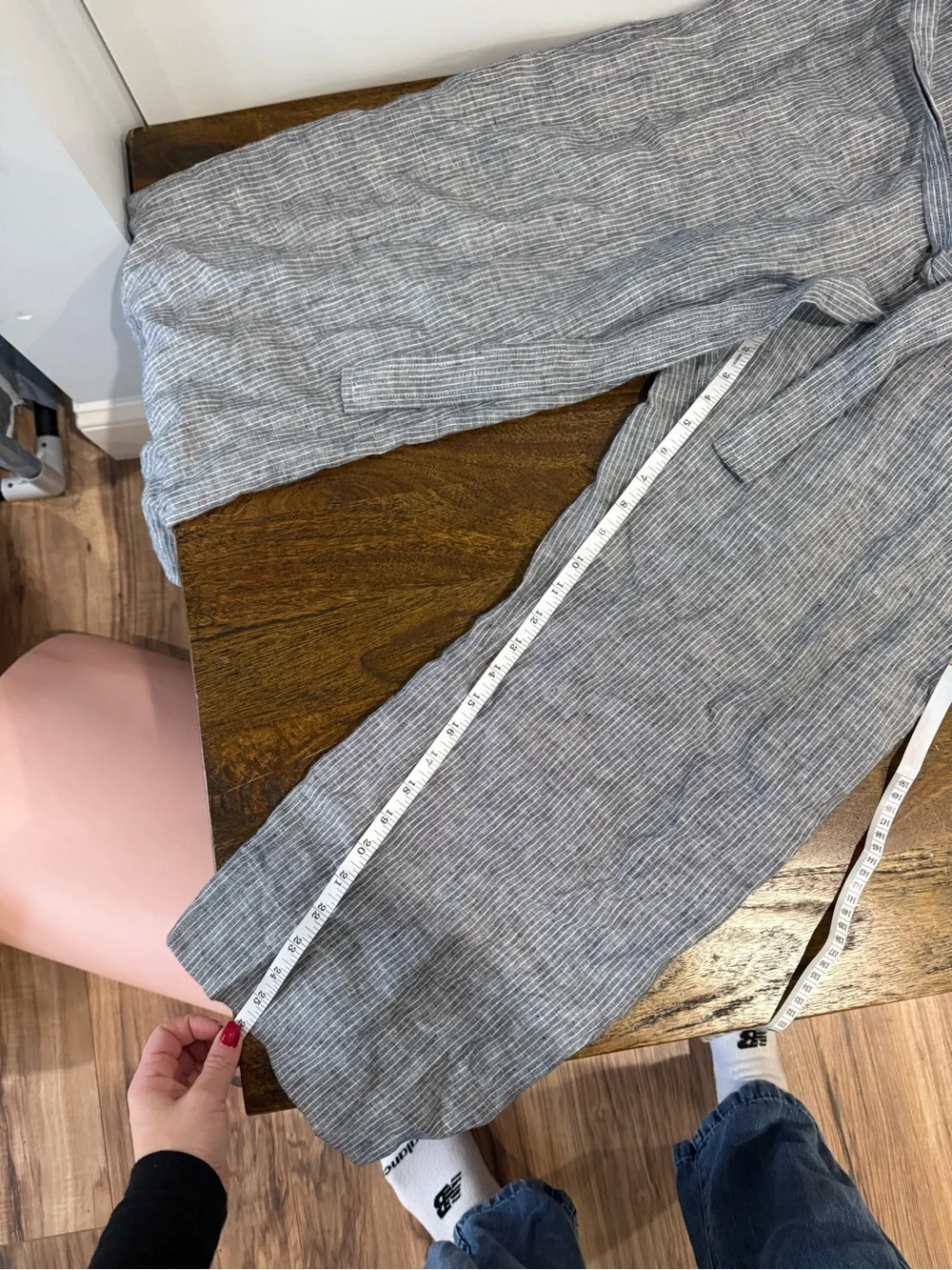 Everlane Linen Striped Jumpsuit